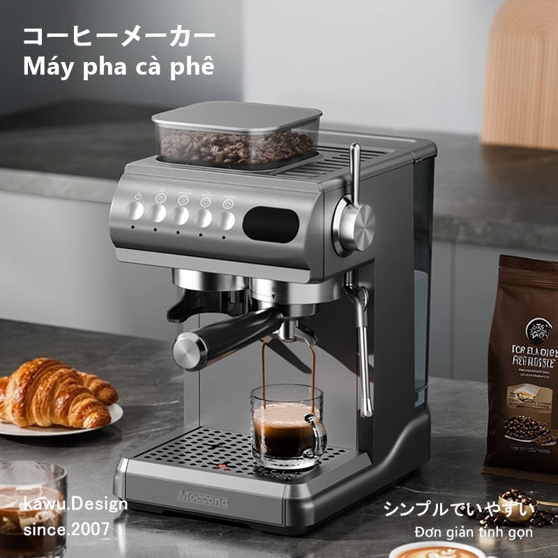 Japan kawu máy pha cà phê tự động Espresso 20 bar máy pha cà phê mini Bọt sữa siêu mịn có thể xay