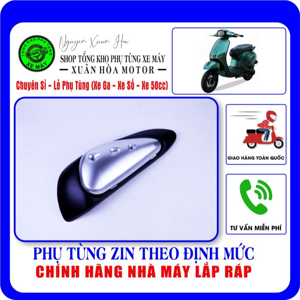 Ốp pô/ Che pô Vespa 50cc: Victoria AT88, AT88 Pro, DK RomaSX, Dibao PansyX, Nioshima, Crea Mono, Cre