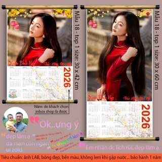 In lịch 2026, 2027 ghép ảnh vào lịch, in ảnh lịch cưới sinh nhật cao cấp mực dầu bền ko lem màu