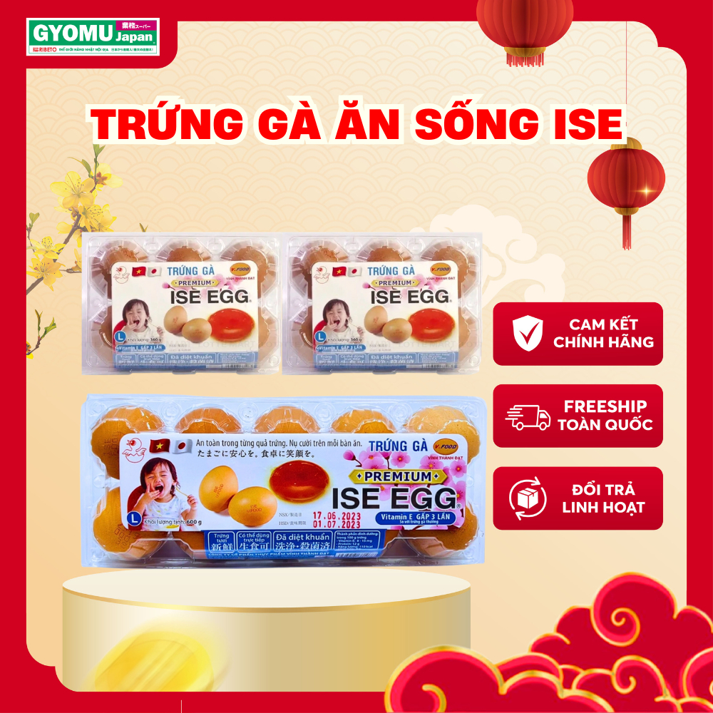 Trứng mochi ISE nhật bản, trứng ăn sống nhật bản - Gyomu Japan