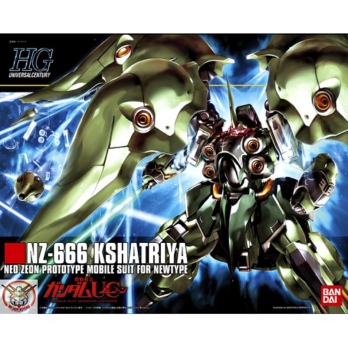 Mô Hình Gundam HG Kshatriya NZ-666 Bandai 1/144 HGUC Đồ Chơi Lắp Ráp Anime Nhật