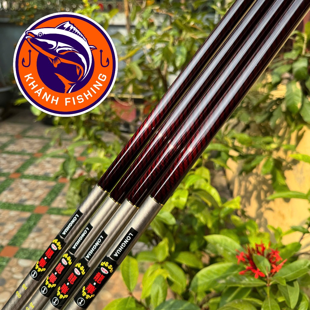 Cần câu cá Long Hua 5H F1 tặng kèm bao và ngọn phụ