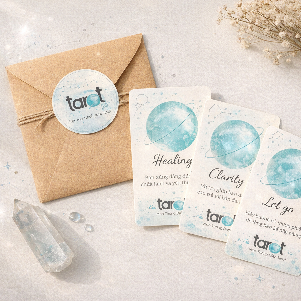 Trải bài 5 lá Tarot Mô tả 12 tháng dành riêng cho bạn - Mon Tarot