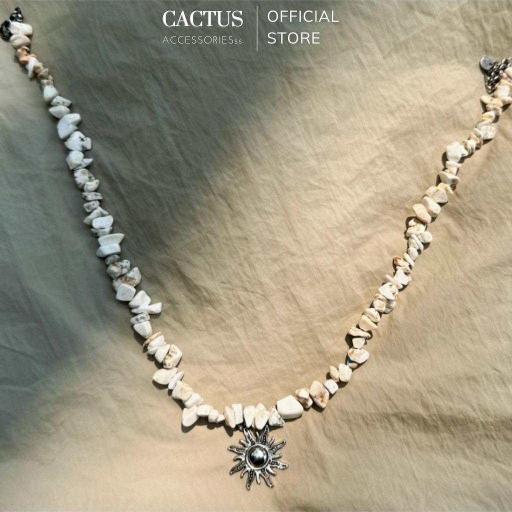 Dây chuyền / vòng cổ choker ôm cổ, vòng tay dạng viên sỏi kiểu dáng Unisex - Cactus Accessoriesss