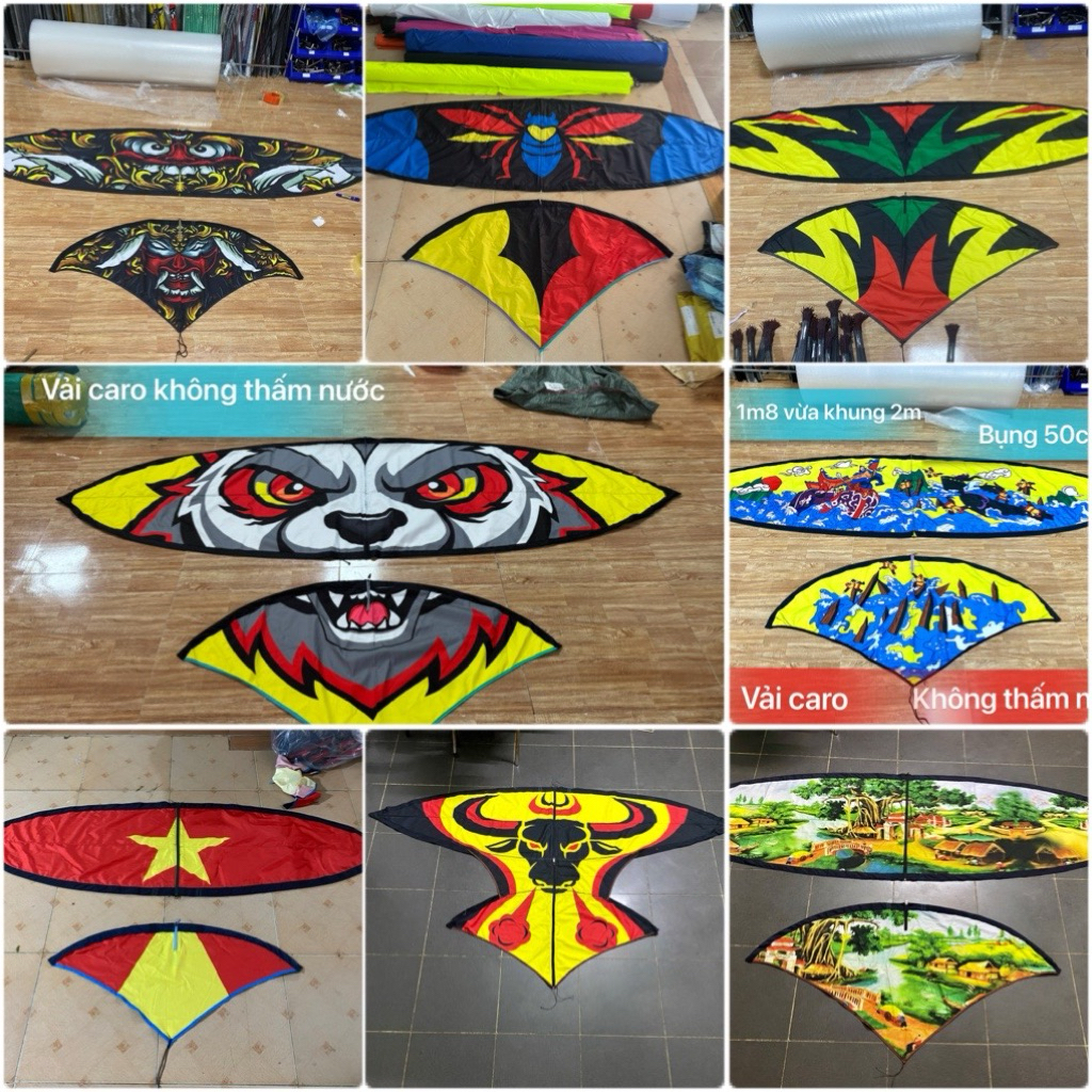 áo diều lắp ghép in nhiệt vừa khung 2m5 - nhiều mẫu lựa chọn