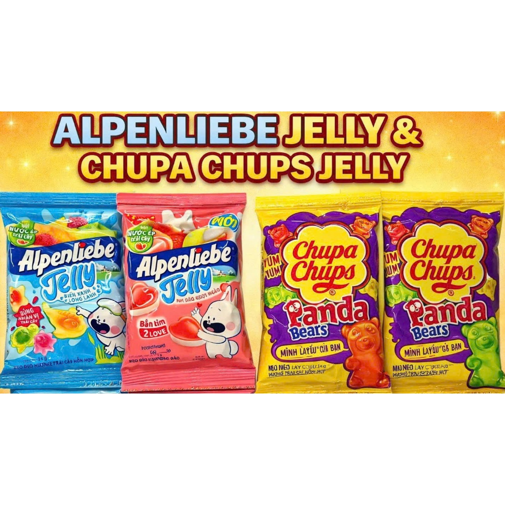 ALPENLIEBE KẸO DẺO VÀ CHUPA CHUPS DẺO