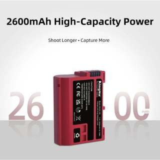 Pin Kingma EN-EL15C 2600mah for Nikon EN-EL15 Z5 Z6 Z6II Z7 Z7II D7100 D200 D800 D810 D7000 D750 D7500 D600 D610