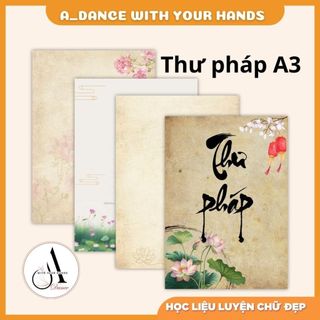 100 Giấy và sổ Thư Pháp - Vintage Thư tay A3 - A4 và A5  DANCE WITH YOUR HANDS