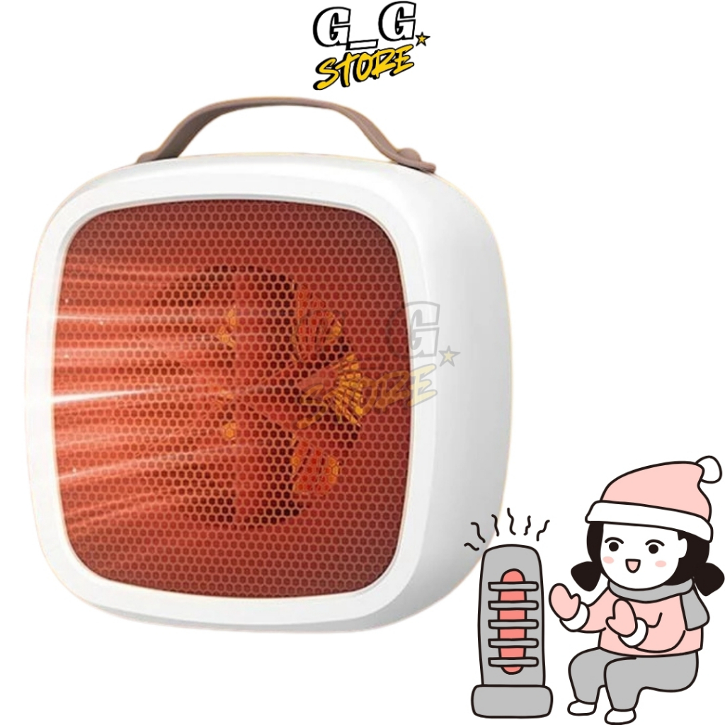 Máy Sưởi Mini Để Bàn – Quạt Sưởi Điện Làm Ấm Nhanh, Nhỏ Gọn Tiện Lợi, Tiết Kiệm Điện - GGStore