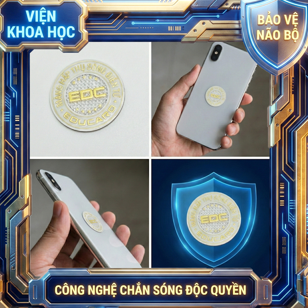 [VIỆN KHOA HỌC] Màng Hấp Thụ Sóng Bức Xạ Điện Thoại G9 EDC - Hấp Thụ Sóng Điện Từ, Bảo Vệ Não Bộ