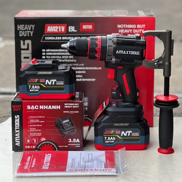 AMAX TOOLS CHÍNH HÃNG : Amax Tools Khoan Amax Tools AKI16013SM Chân Phổ Thông M21 Heavy Duty