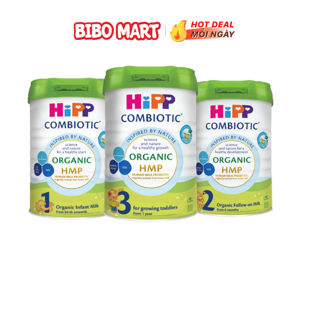 Sữa Bột Công Thức Hipp Organic Đủ Số Hỗ Trợ Tiêu Hóa Tăng Chiều Cao Cho Trẻ Lon 800g - Bibo Mart