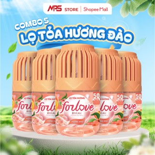 Combo 5 Lọ Tỏa Hương Đào Forlove, Thơm Phòng Hương Đào với hương thơm tự nhiên dễ chịu khử mùi