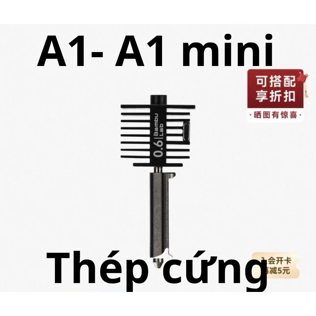 Đầu in thép cứng chính hãng Bambu Lab A1 A1 mini