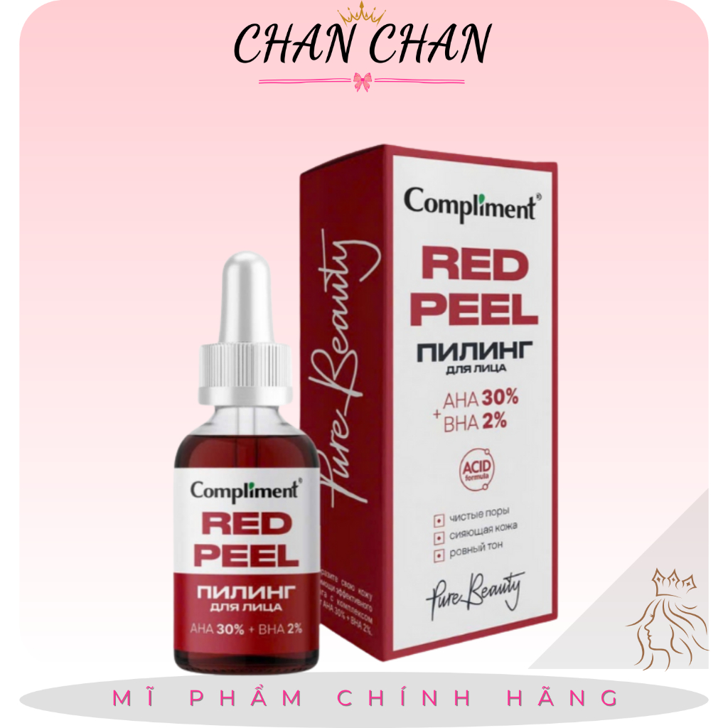 [CHÍNH HÃNG] SERUM Red Peel Compliment AHA 30% + BHA 2% Cải thiện làn da, se khít chân lông 27ml