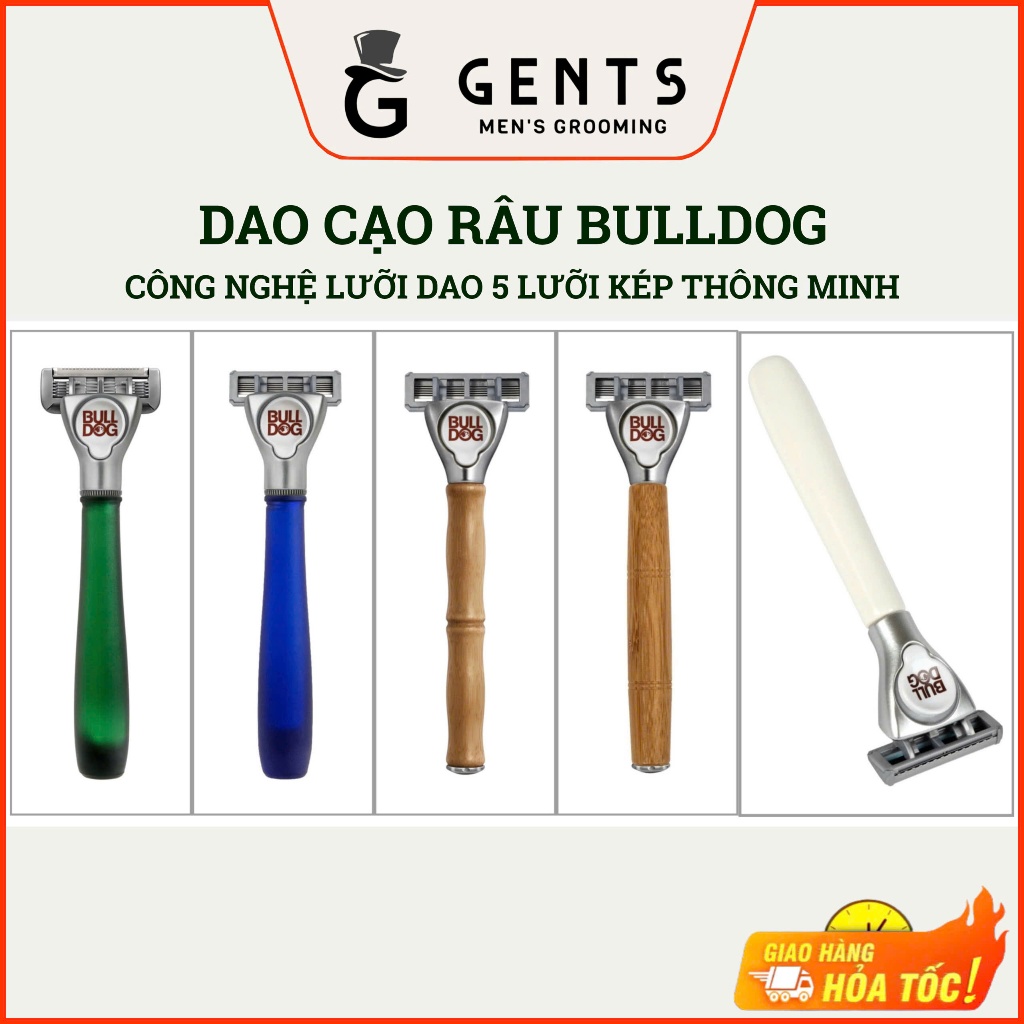 Dao Cạo Râu / Lưỡi Dao Cạo Râu Bulldog Skincare Razor 5 lưỡi - Cho da thường hoặc da nhạy cảm