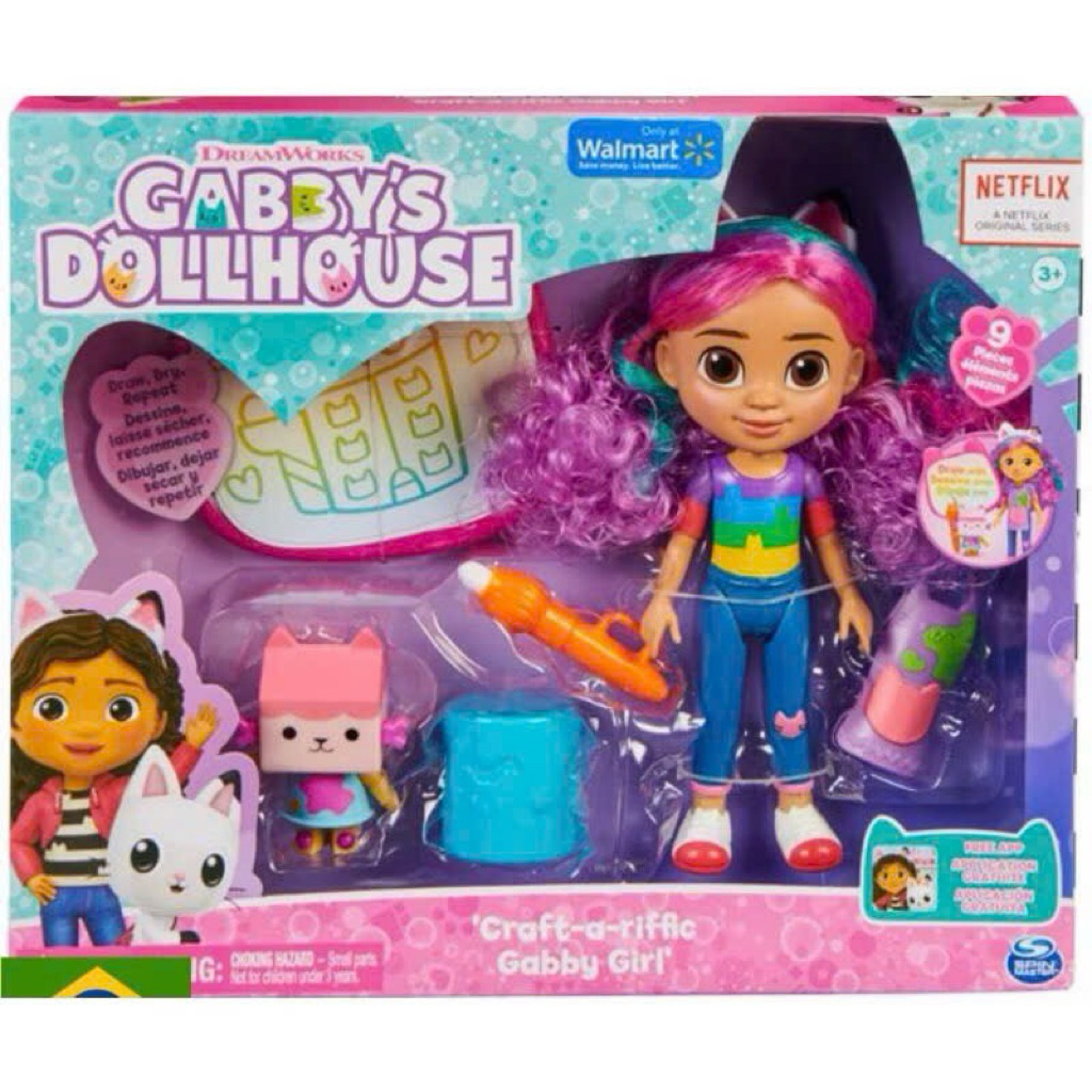 Búp bê Gabby’s Dollhouse hoạ sĩ tóc hồng