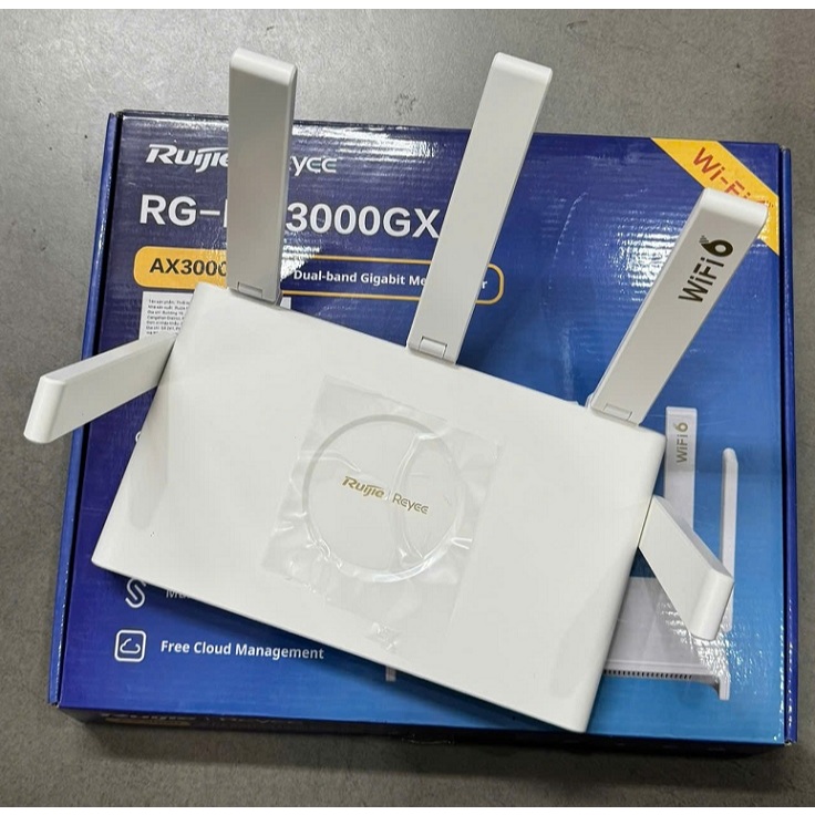 Bộ Phát WiFi6 Tốc Độ Cao Chuẩn Ax3000Mbps Ruijie RG-EW3000GX Lan Gigabit ,Al Mesh