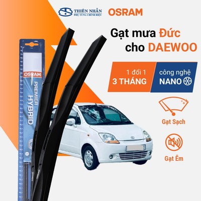 Cặp gạt mưa cho xe DAEWOO, chính hãng OSRAM thương hiệu Đức, có lớp phủ NANO