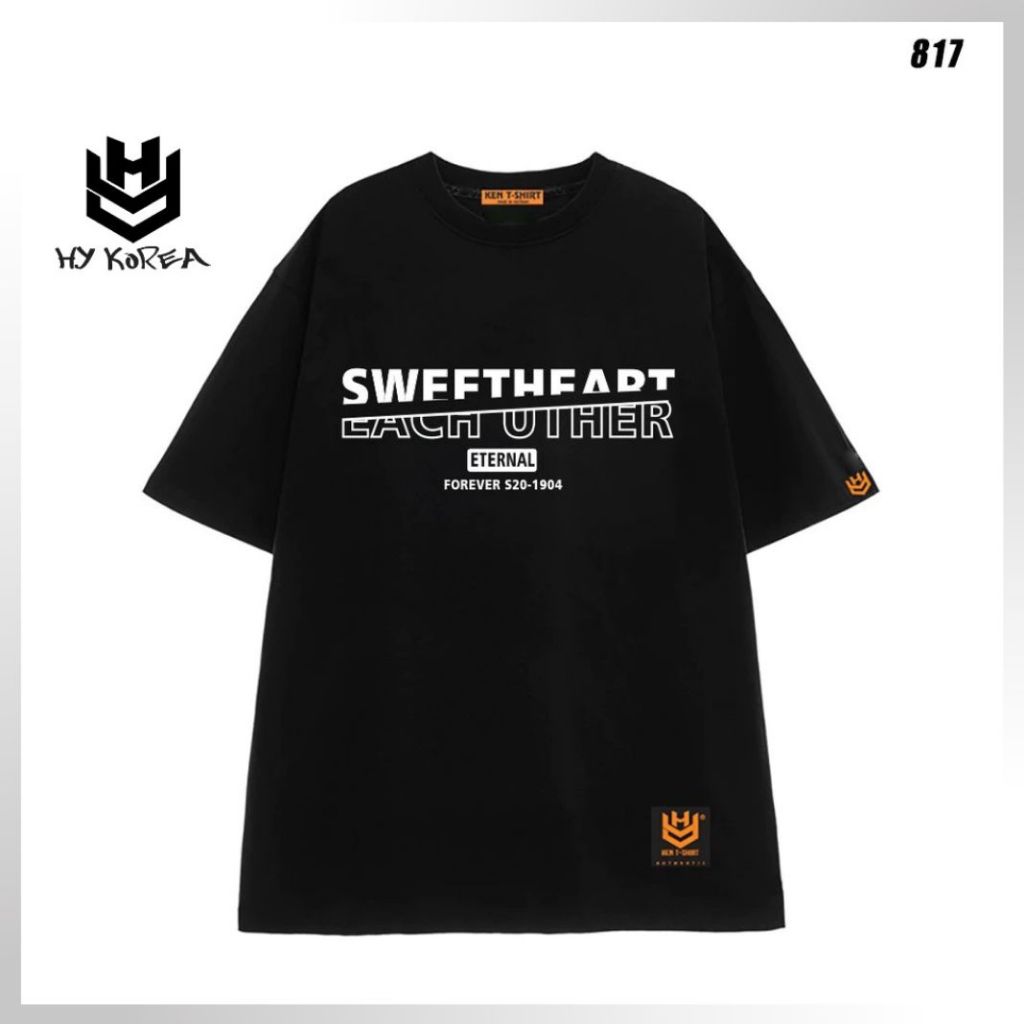 HY KOREA HCM - Áo Thun Form Rộng Basic Sweetheart