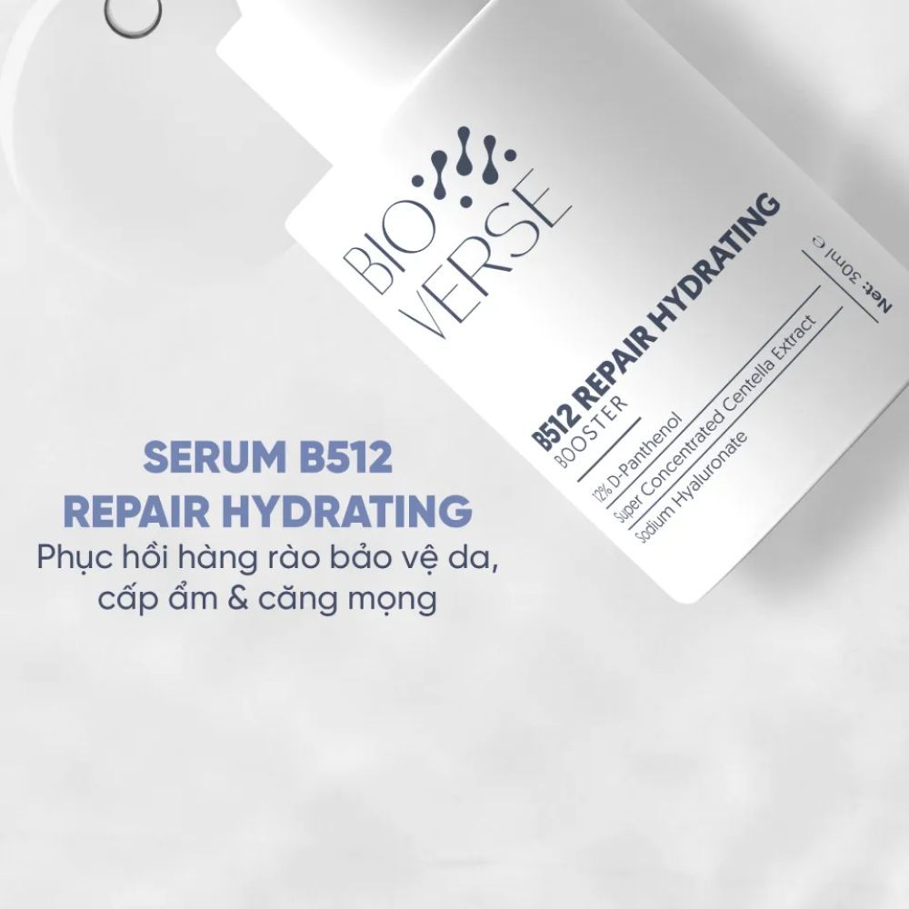 Ảnh 7 của Tinh chất Bioverse B12, B512 phục hồi, giảm kích ứng, giảm đỏ.