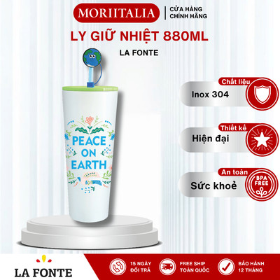 Ly Giữ Nhiệt Inox 304 La Fonte Peace On Earth 880ML - 015639