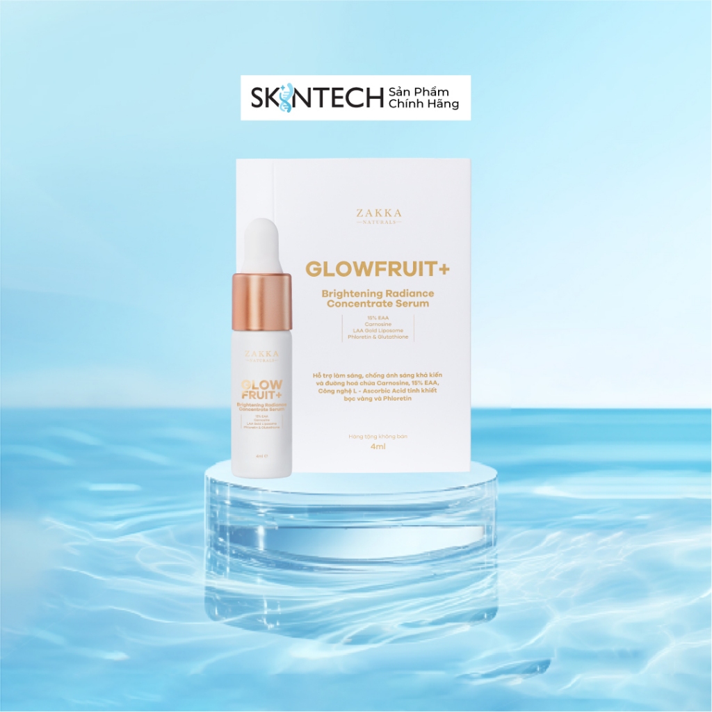 Serum Vitamin C Zakka Naturals Trắng Da, Mờ Thâm GlowFruit+ Brightening 4ml