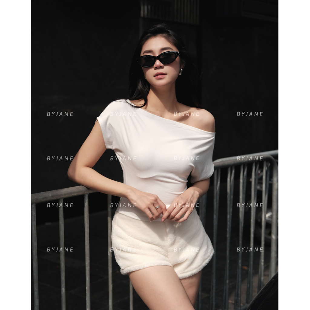 Áo Thun Nữ Trễ Vai Tay Ngắn Cotton Co Giãn Mềm Mịn Tôn Dáng Gợi Cảm BYJANE (từ 39–62kg) – 623 | BigBuy360 - bigbuy360.vn