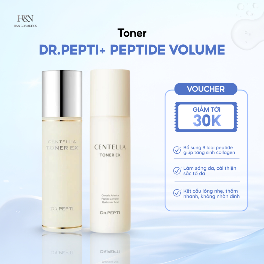 Toner Dr.Pepti+ Peptide Volume Essence Toner – Mẫu mới