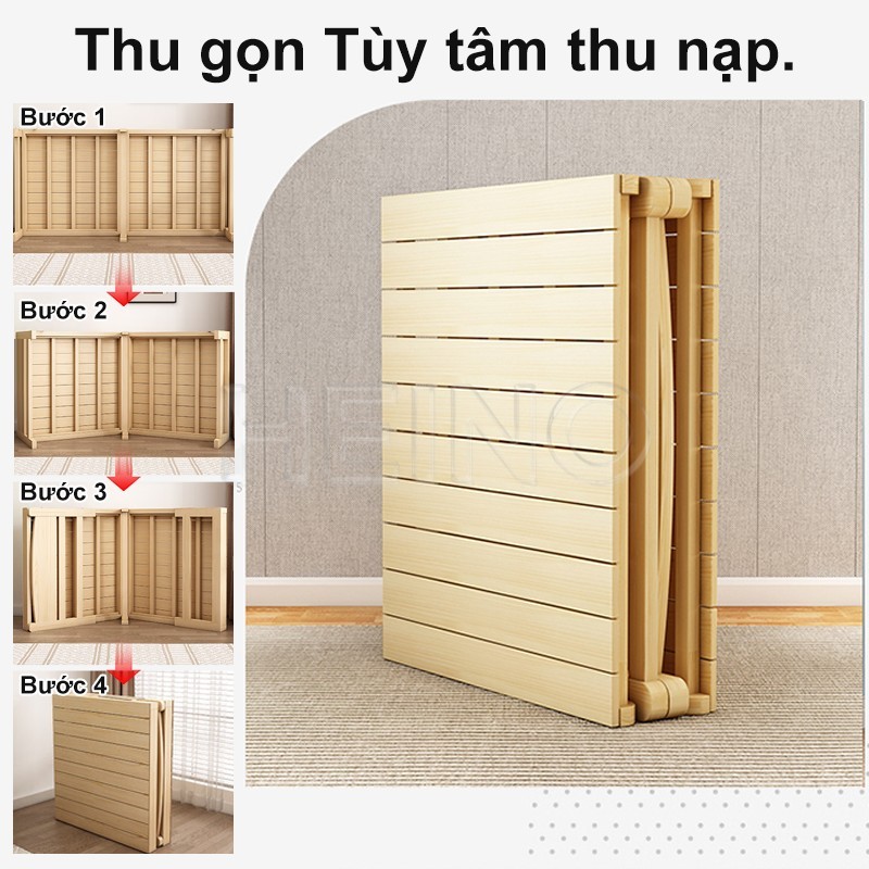 HEINO Pallet Gỗ Giường Xếp Đa Năng Gỗ Sồi Tự Nhiên Chống Ẩm Mốc  Tiết Kiệm Diện Tích Cho Phòng Trọ | BigBuy360 - bigbuy360.vn