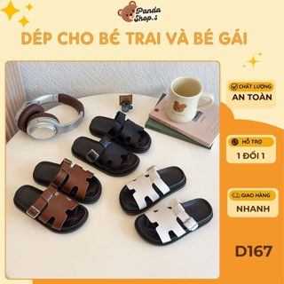 Dép quai ngang dép lê chữ H bé trai gái đế mềm nhẹ êm chống trơn trượt mẫu mới mùa hè - D167