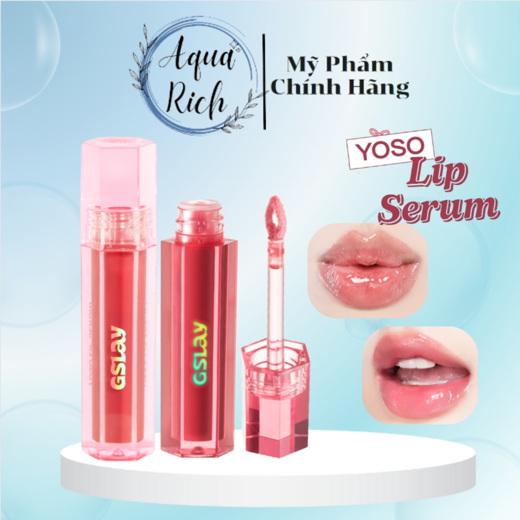 Son Dưỡng Bóng Có Màu Thuần Chay GSLAY YOSO Lip Serum 1ml