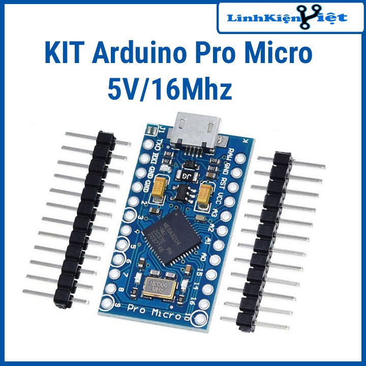 Sản phẩm KIT Arduino Pro Micro 5V/16Mhz ATmega32U4 ( BH : 1 tháng )