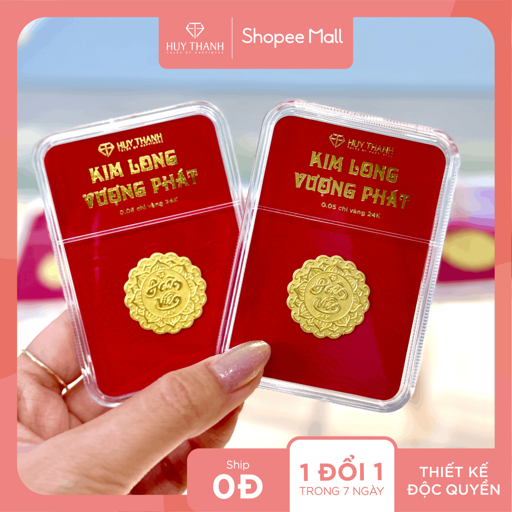 Quà Tặng Đoàn Viên LNDOANVIEN 0.05 Chỉ Mỗi Vỉ Vàng 24k Huy Thanh Jewelry