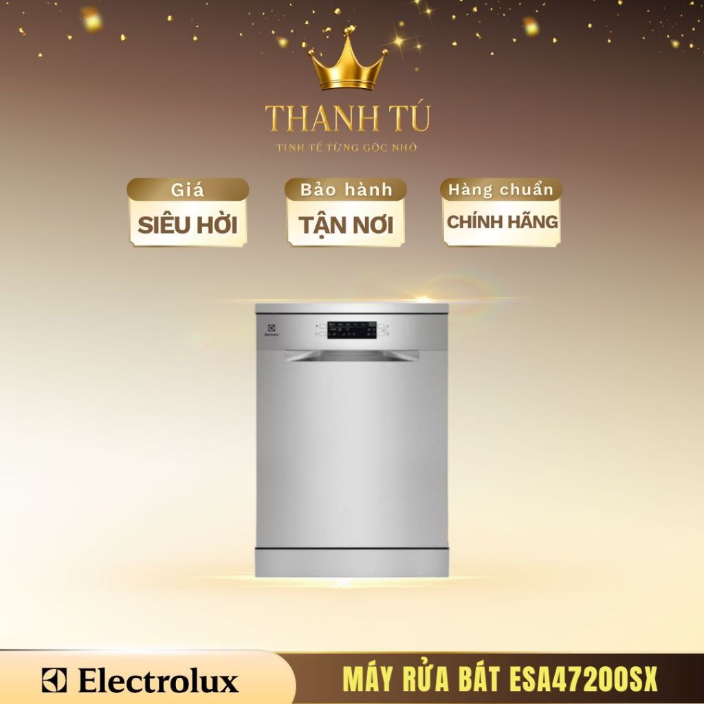 Máy Rửa Bát Electrolux ESA47200SX Sạch Khuẩn Tối Ưu, Tiện Lợi Cho Gia Đình Hiện Đại