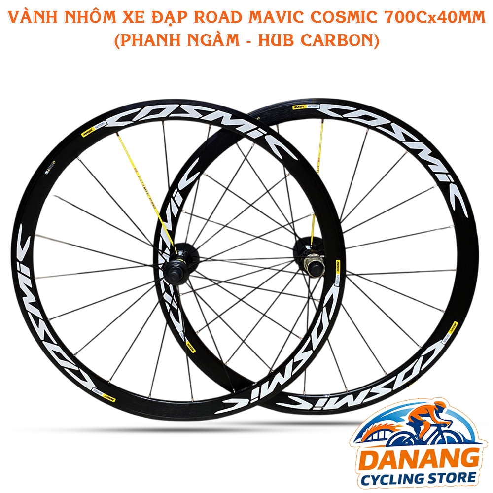 Bộ Vành Nhôm Xe Đạp Road MAVIC Cosmic 700 x40mm – Hub Carbon, Cối Nổ To