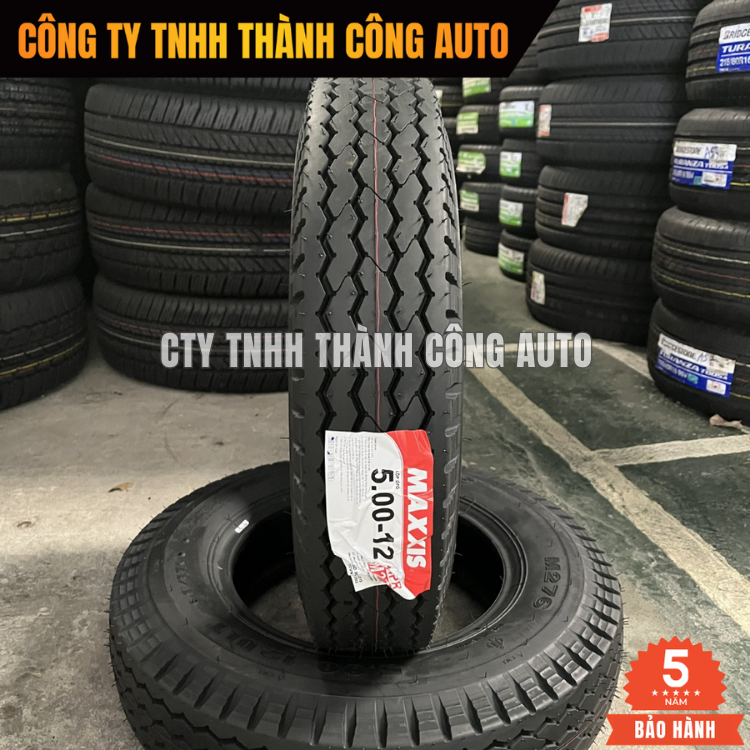 [BỘ] Lốp 5.00-12 MAXXIS xuôi M276 - Lốp xe Thaco Towner 800 - Lốp xe Kia K2700 - Lốp xe tải 500-12