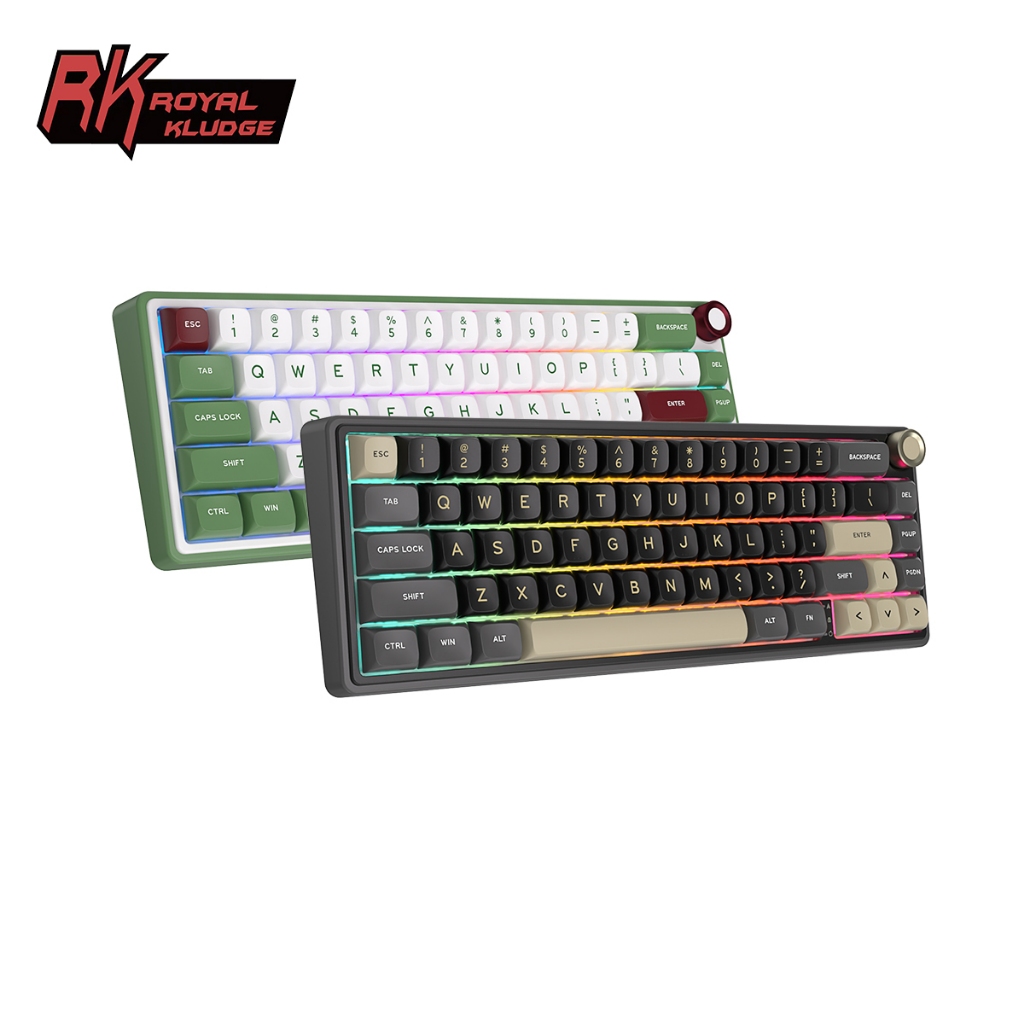 Bàn phím cơ RK ROYAL KLUDGE RK R65 có gioăng, có dây, có thể thay thế nóng