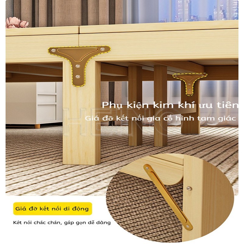 HEINO Pallet Gỗ Giường Xếp Đa Năng Gỗ Sồi Tự Nhiên Chống Ẩm Mốc  Tiết Kiệm Diện Tích Cho Phòng Trọ | BigBuy360 - bigbuy360.vn