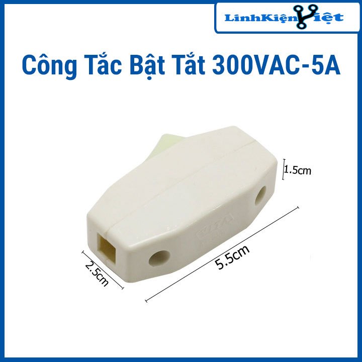 Công Tắc Bật Tắt 300VAC-5A
