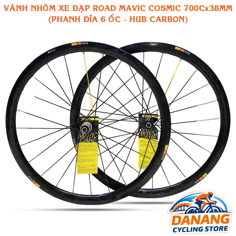 Bộ Vành Nhôm Xe Đạp Road MAVIC Cosmic 700Cx38mm Wheelset – Phanh Đĩa 6 Ốc, Hub Carbon