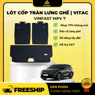 Lót cốp ô tô tràn viền / tràn lưng ghế 5D VINFAST MPV 7 / MPV7 dễ dàng vệ sinh, không mùi hôi