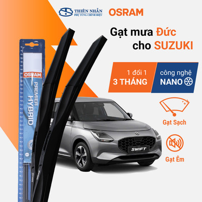 Cặp gạt mưa cho xe SUZUKI, chính hãng OSRAM thương hiệu Đức, có lớp phủ NANO