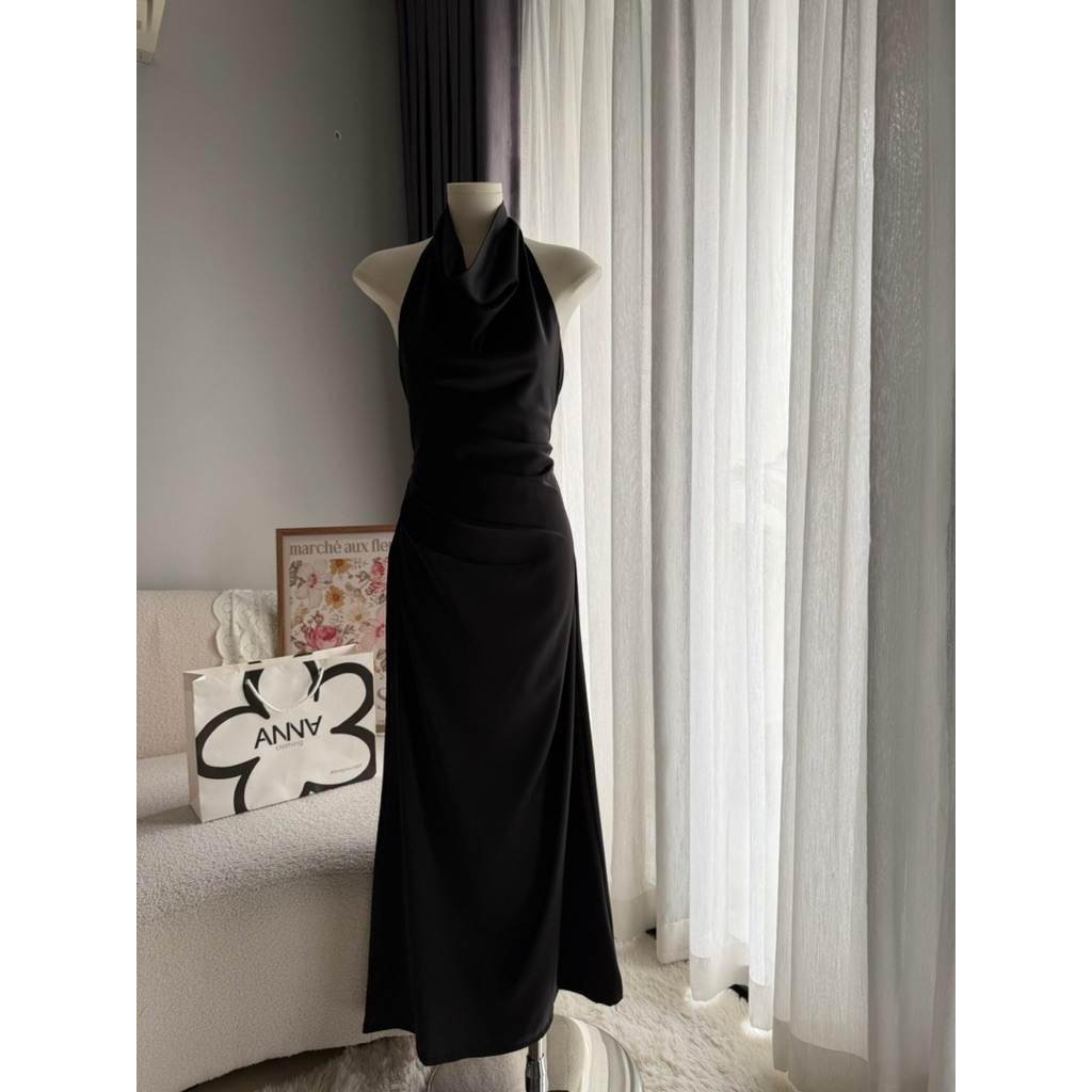 Đầm Kiểu Nữ Lụa Cổ Đổ Dáng Dài Anna - Isabel Dress