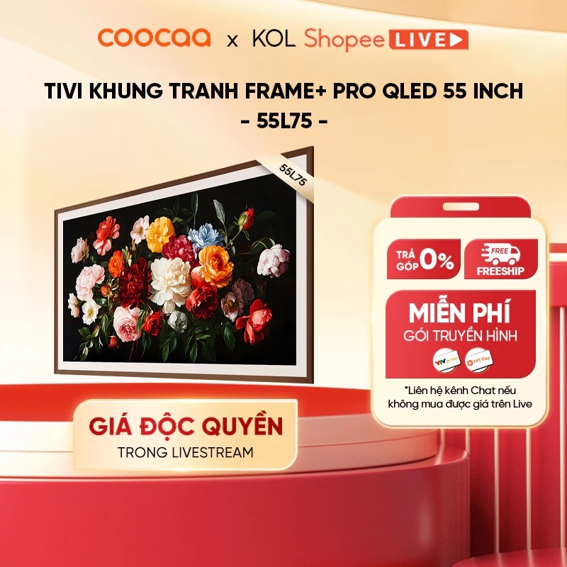[Livestream] Google Tivi Frame+ Pro QLED COOCAA Model | 55L75 | 55 inch