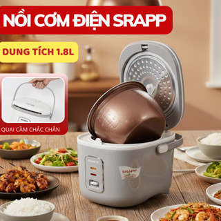Nồi cơm điện SRAPP SH-NC198 dung tích 1,8L lòng nồi 3 LỚP chống dính, BH CHÍNH HÃNG