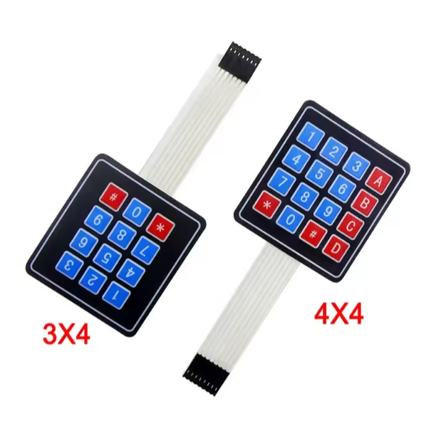 BÀN PHÍM MỀM 3×4 KEYPAD, MA TRẬN PHÍM MATRIX