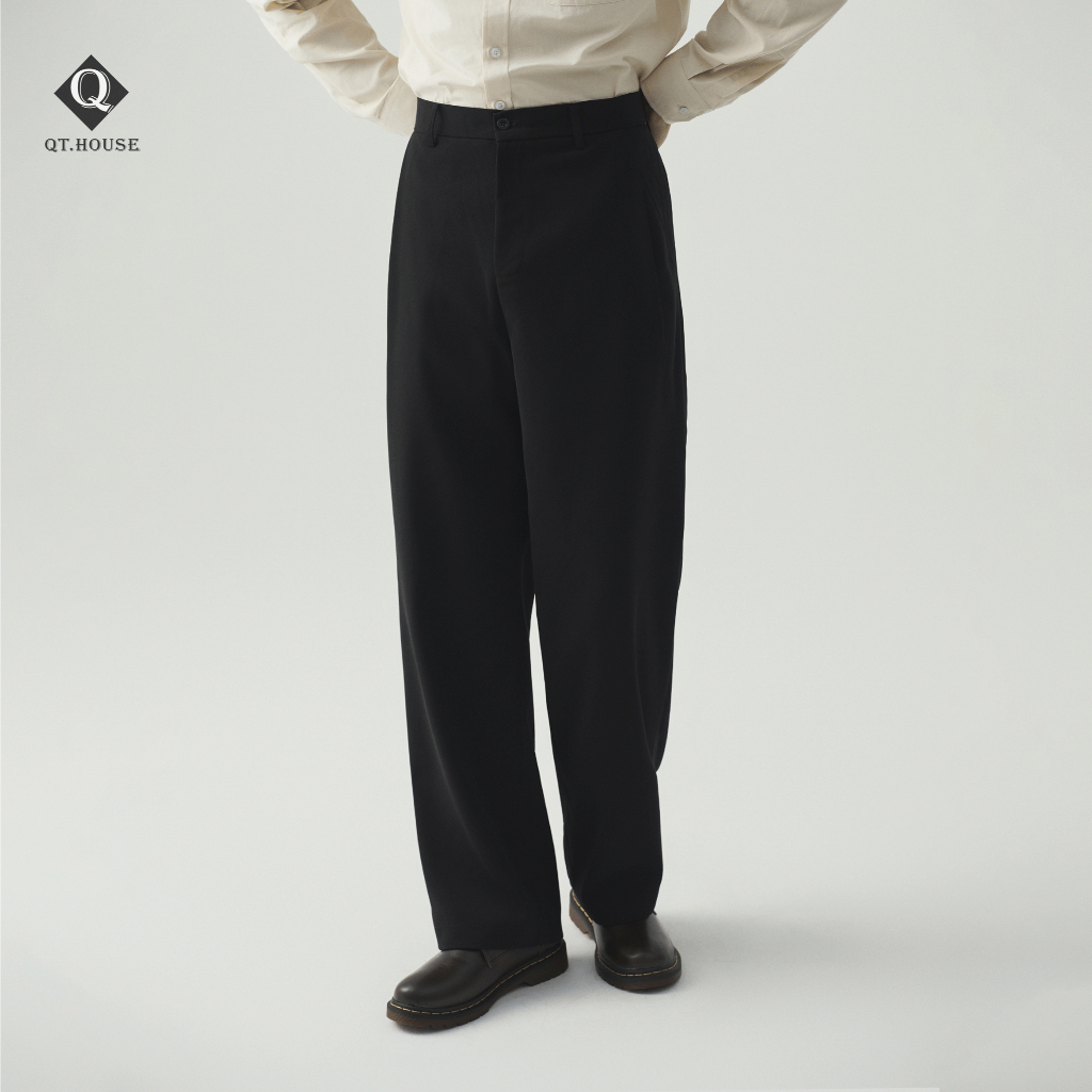 Quần Tây Nam QTHOUSE Ống Rộng Form Wide Leg Hack Dáng Che Khuyết Điểm Chân Tốt QTA06