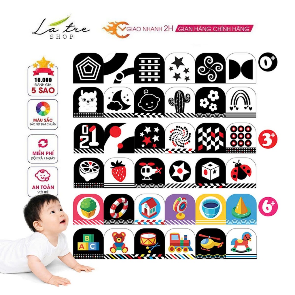 Bộ thẻ GẤP KÍCH THÍCH THỊ GIÁC CHO BÉ