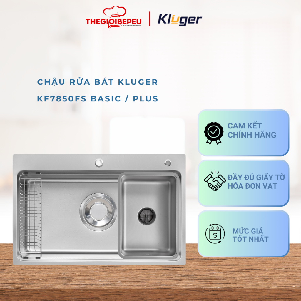 Chậu rửa bát Kluger KF7850FS thuộc bộ sưu tập MOD SERIES